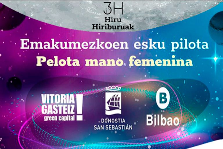 Historia y futuro de la pelota de dan cita en el Deportivo con las semifinales del 3 Hiriburuak de mano femenina