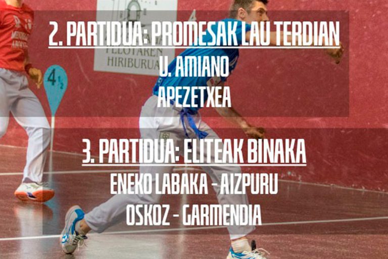 Eneko Labaka comienza la defensa de su txapela para cerrar los cuartos en otro atractivo festival