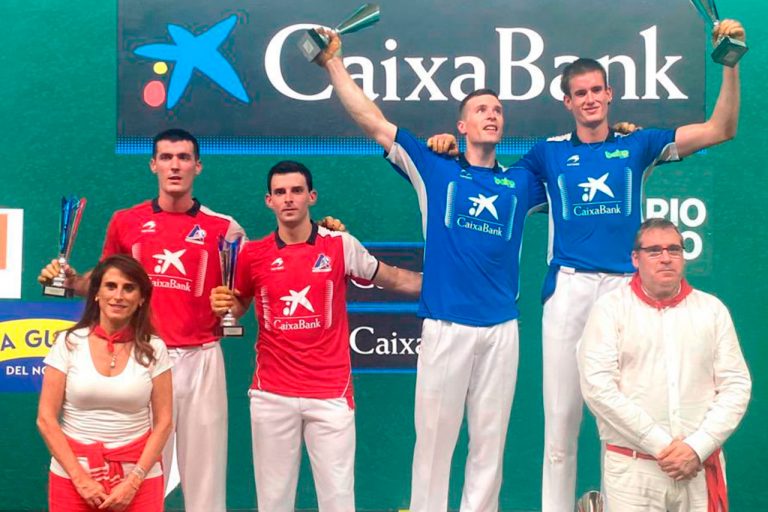 Artola y Mariezkurrena II vencen por 22-16 ate Altuna III y Rezusta en la final del San Fermín 2022