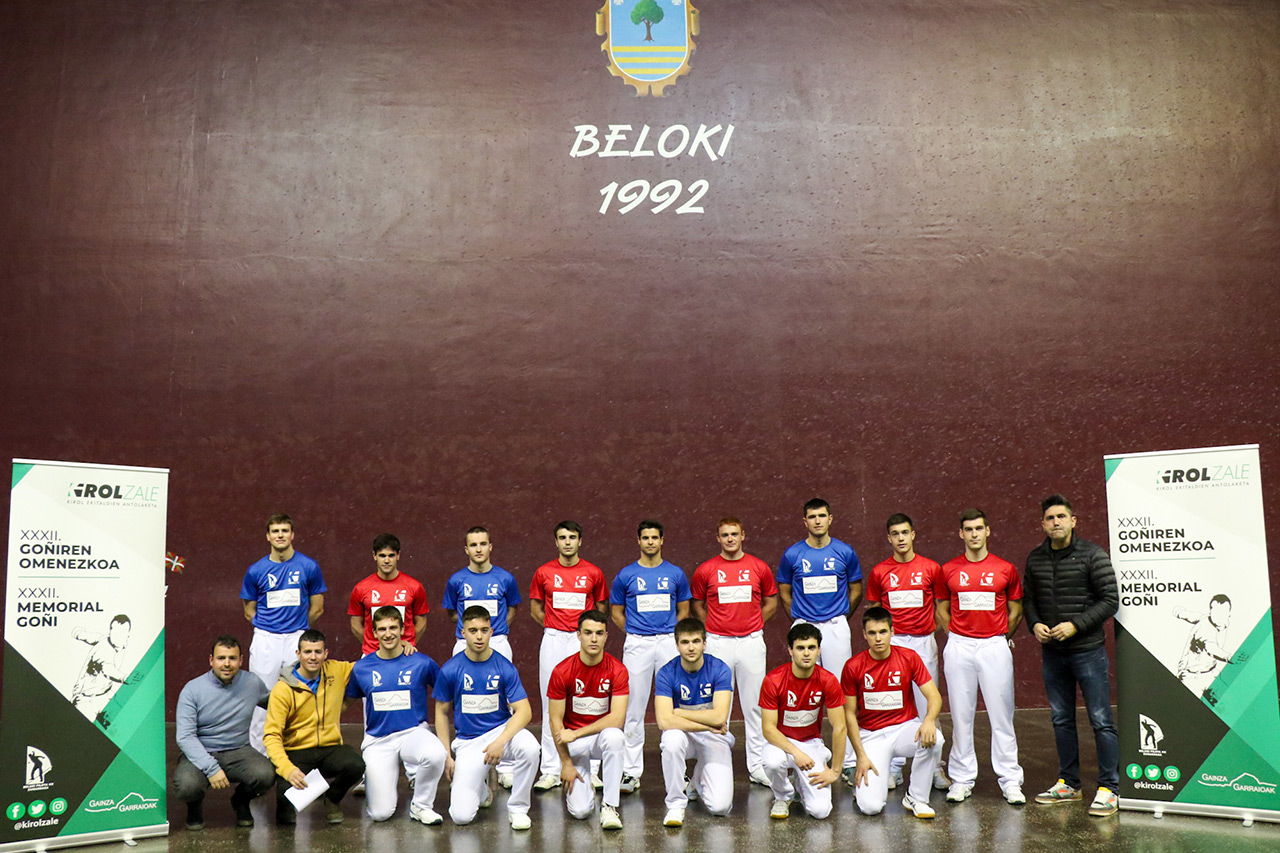 El Memorial Goñi regresa con los mejores pelotaris aficionados