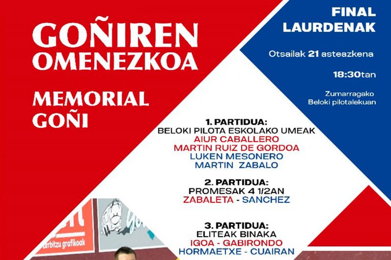 El Memorial Goñi adquiere velocidad de crucero