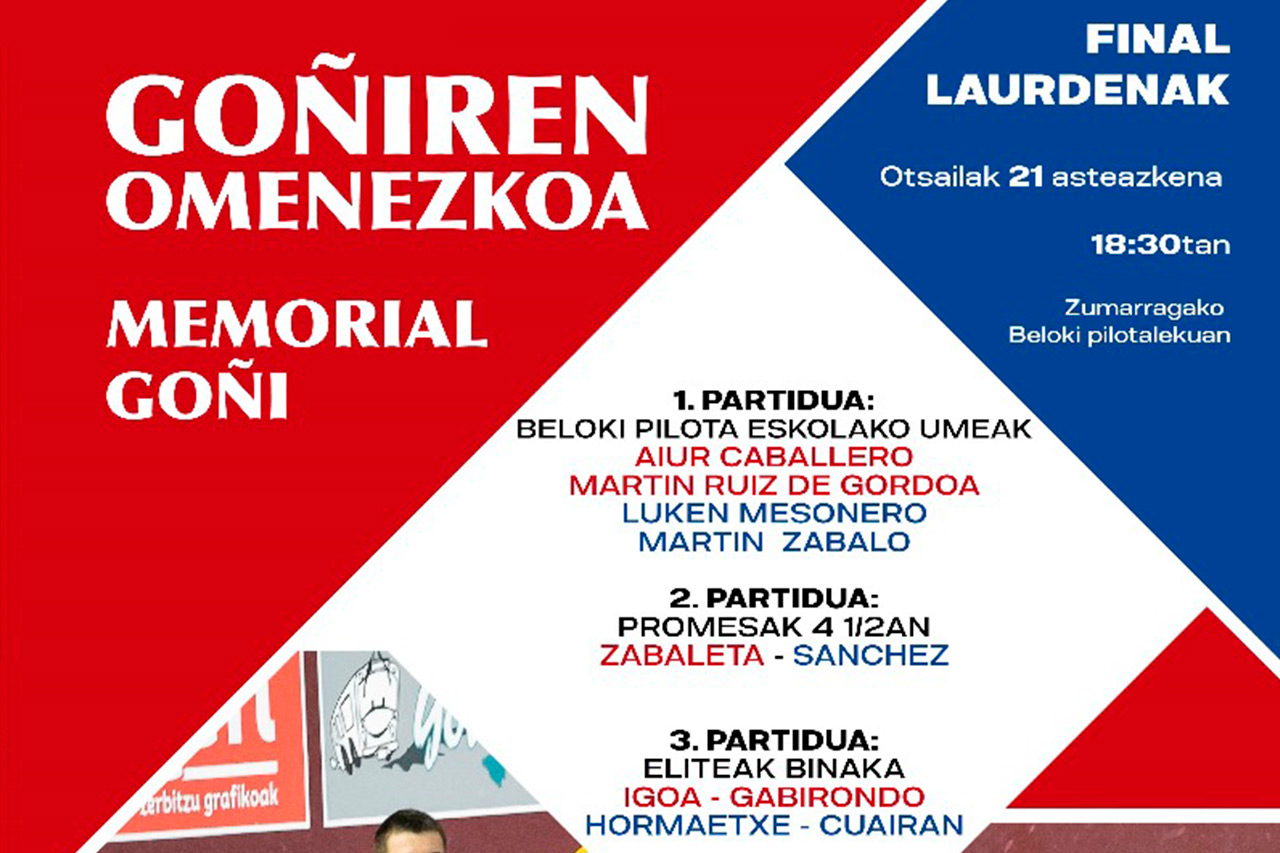 El Memorial Goñi adquiere velocidad de crucero