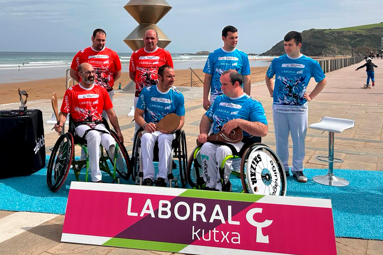 Presentación de las finales del Gran Premio de pelota adptada