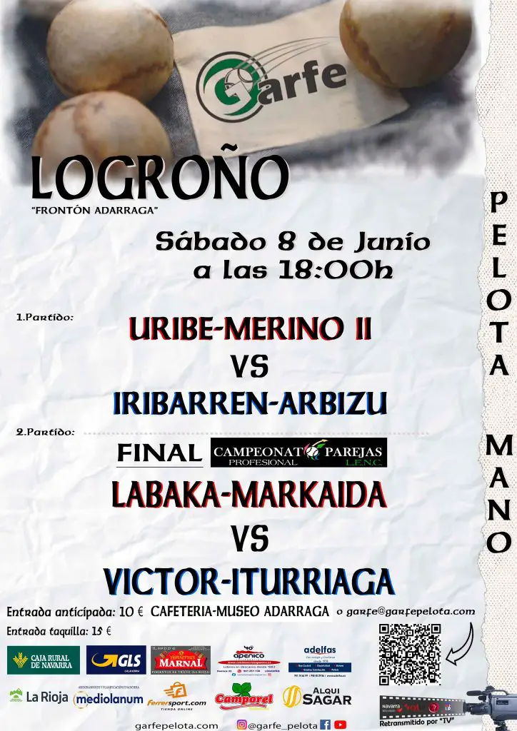 Cartel Final Campeonato Parejas L.E.N.C. 2024