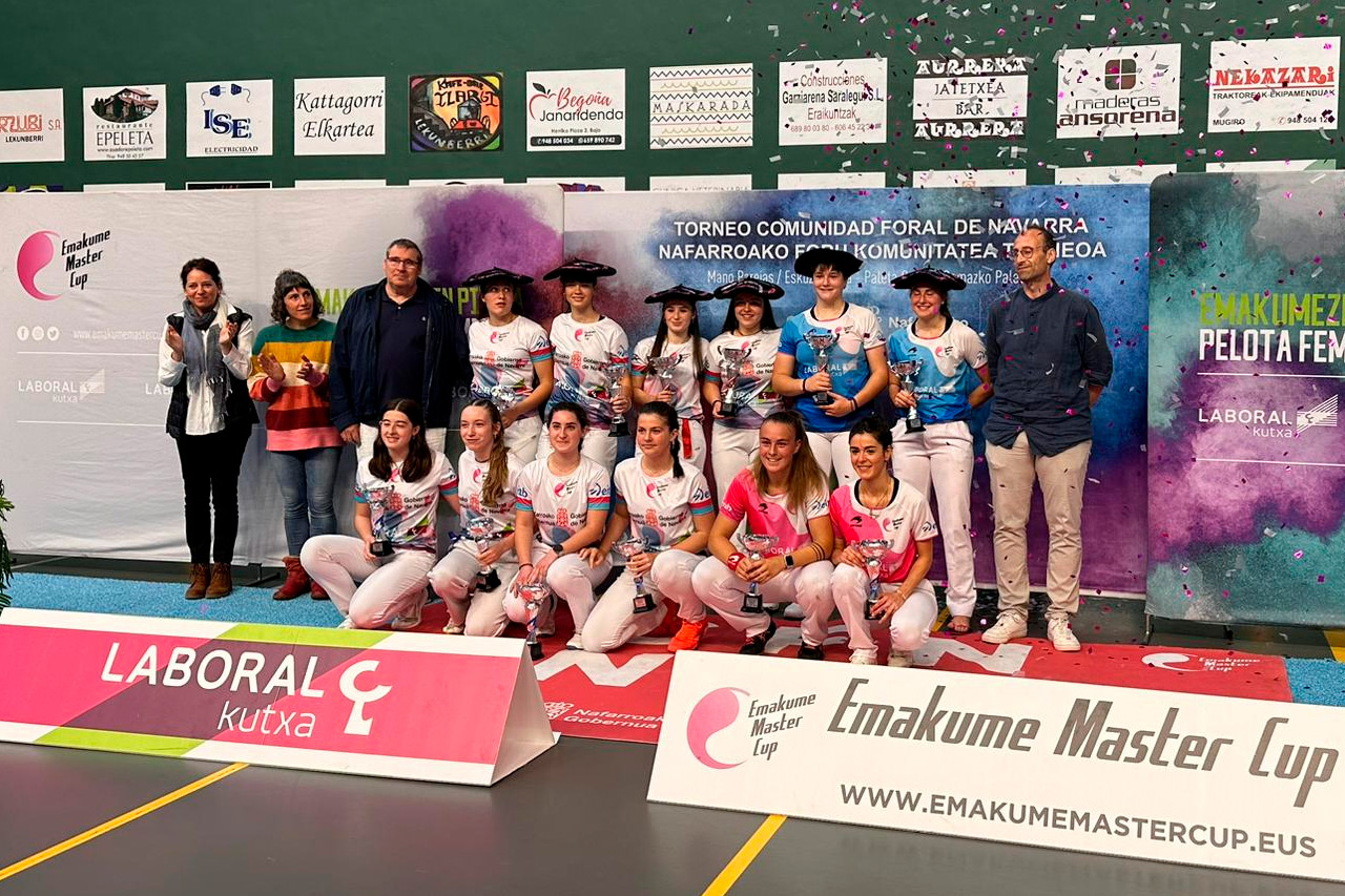 El frontón de Lekunberri hace honor a su nombre con la disputa de las finales de paleta del Torneo Comunidad Foral de Navarra