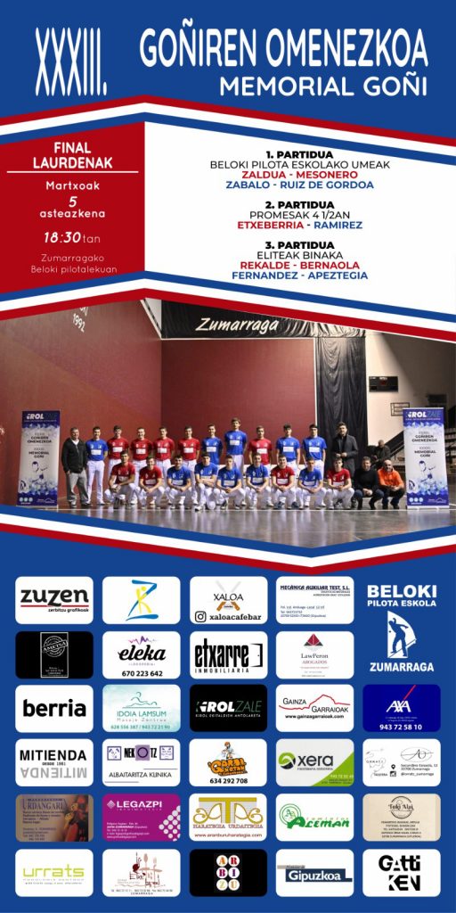 Cartel primera jornada Memorial Goñi 2025