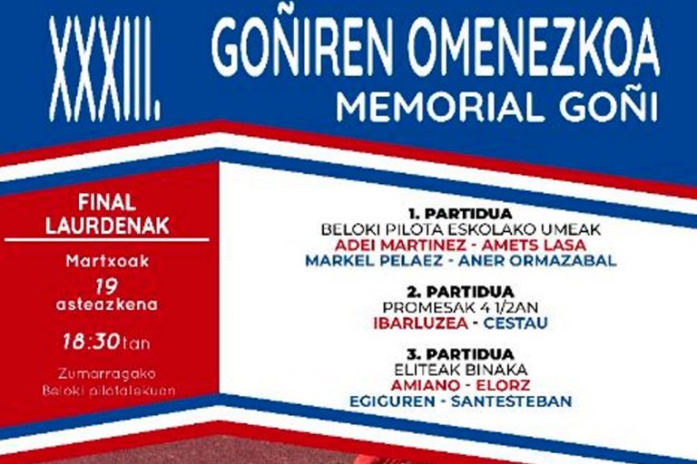 Oier Ibarluzea quiere sacarse la espina del Memorial Goñi