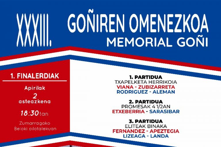 El Memorial Goñi conocerá a sus primeros finalistas