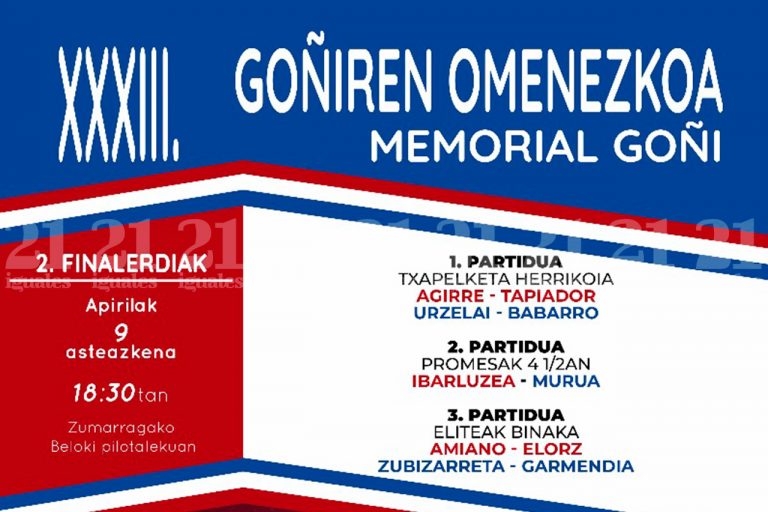 Tres goierritarras quieren completar las prestigiosas finales del Memorial Goñi