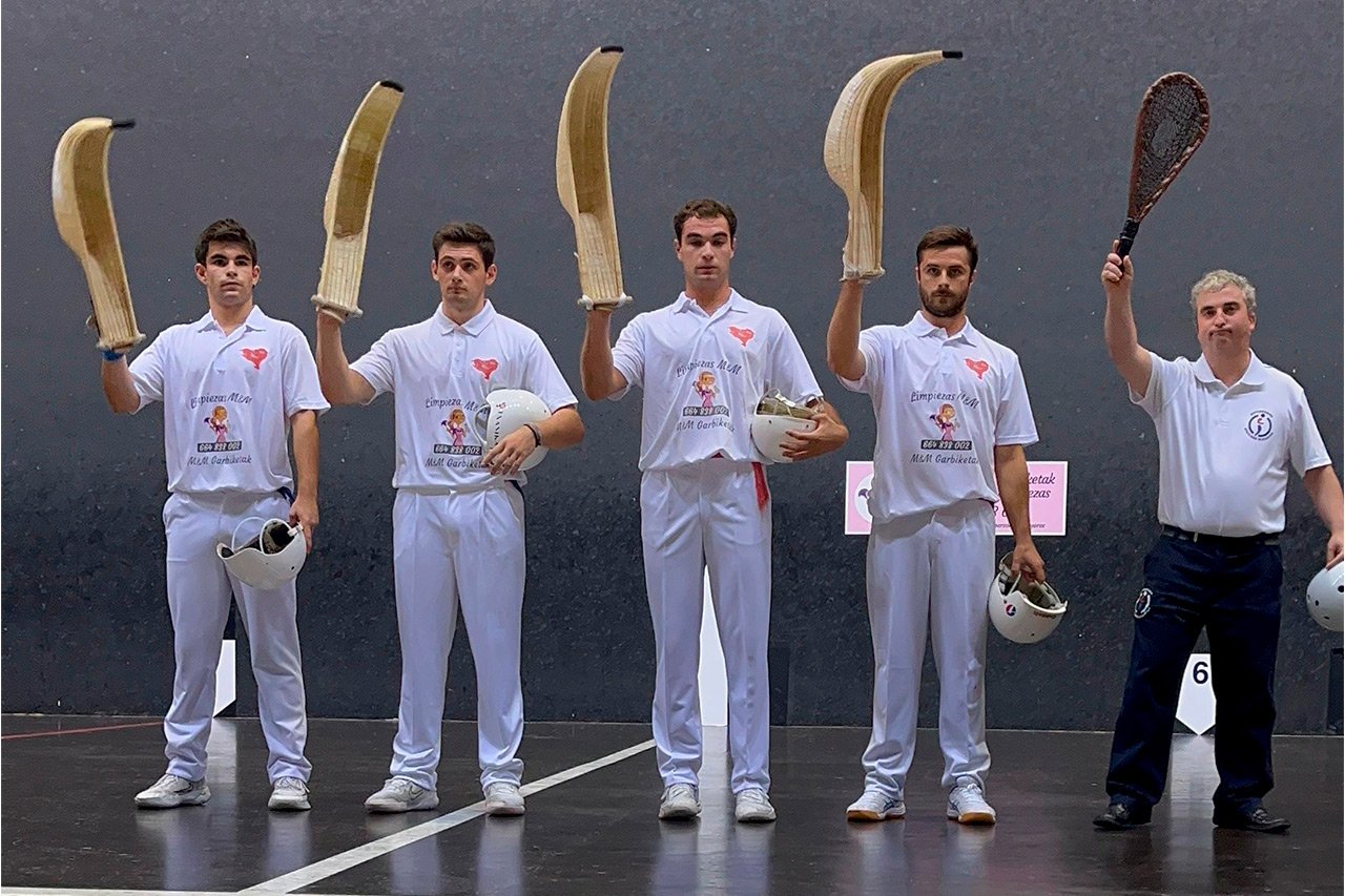 El torneo de cesta punta del Dinastía Etxabe tendrá una final entre zumaiarras