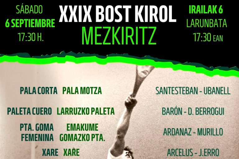 Bost Kirol 2025: Ligezta contra Lezemozt