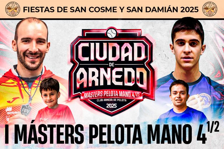 Arnedo acoge el I Másters de Pelota Mano al 4 ½ “Ciudad de Arnedo”
