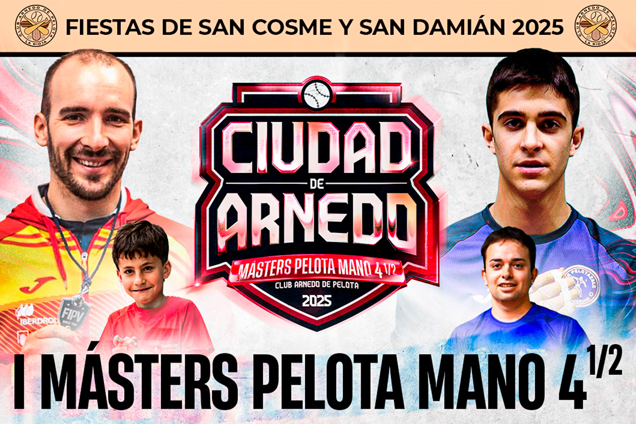 Arnedo acoge el I Másters de Pelota Mano al 4 ½ “Ciudad de Arnedo”
