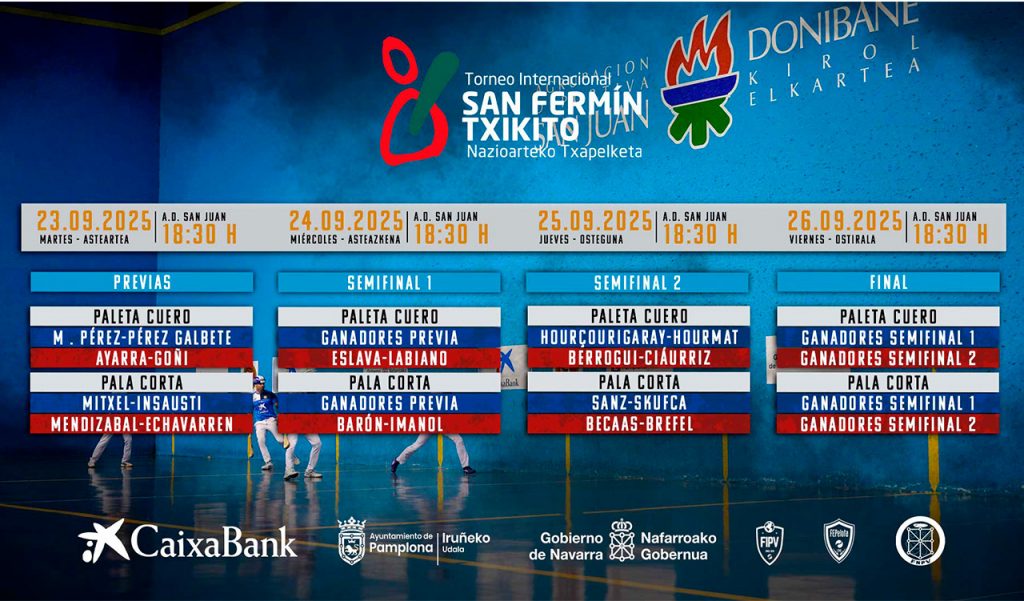 Cuadro San Fermín Txikito 2025
