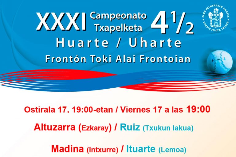 Cartelera 4 y medio Huarte 2025 > 1 jornada