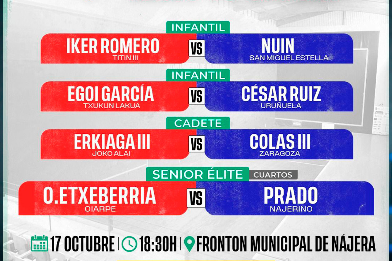 Cartelera V Torneo Reino de Nájera > 17 octubre