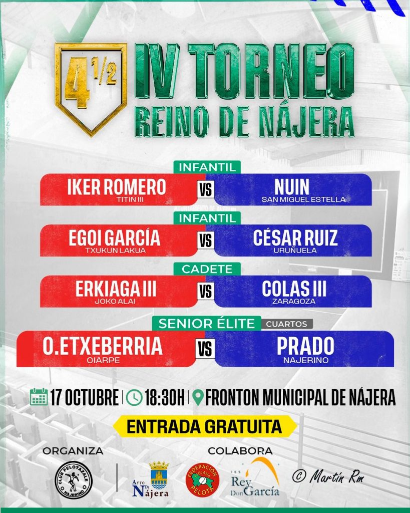 Cartelera V Torneo Reino de Nájera > 17 octubre