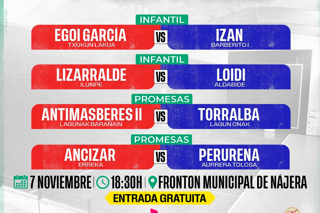 Cartelera V Torneo Reino de Nájera > 7 noviembre