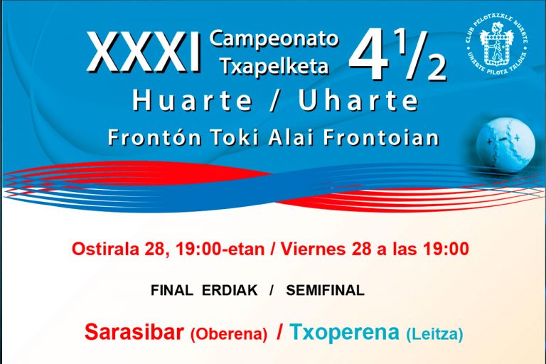 Cartelera 4 y medio Huarte 2025 > Semifinales