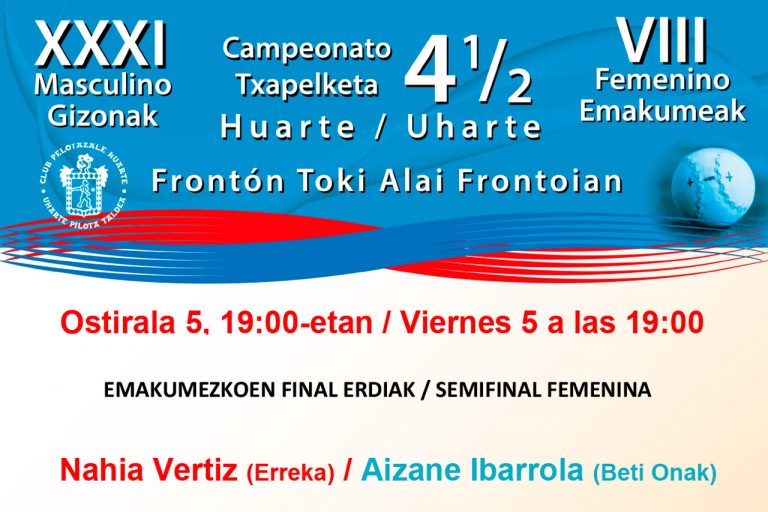 Cartelera 4 y medio Huarte 2025 > Semifinales Femeninas
