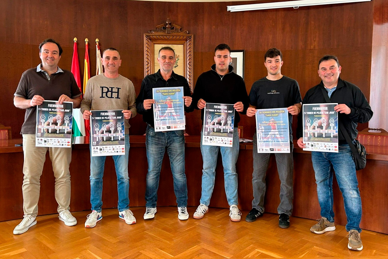 Este martes se ha presentado en el Ayuntamiento de Fuenmayor, el IV Torneo de Pelota San Juan del 4 y medio.