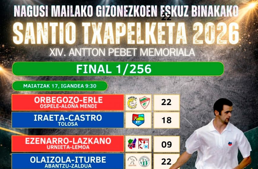 Resultados tercera jornada Antton Pebet