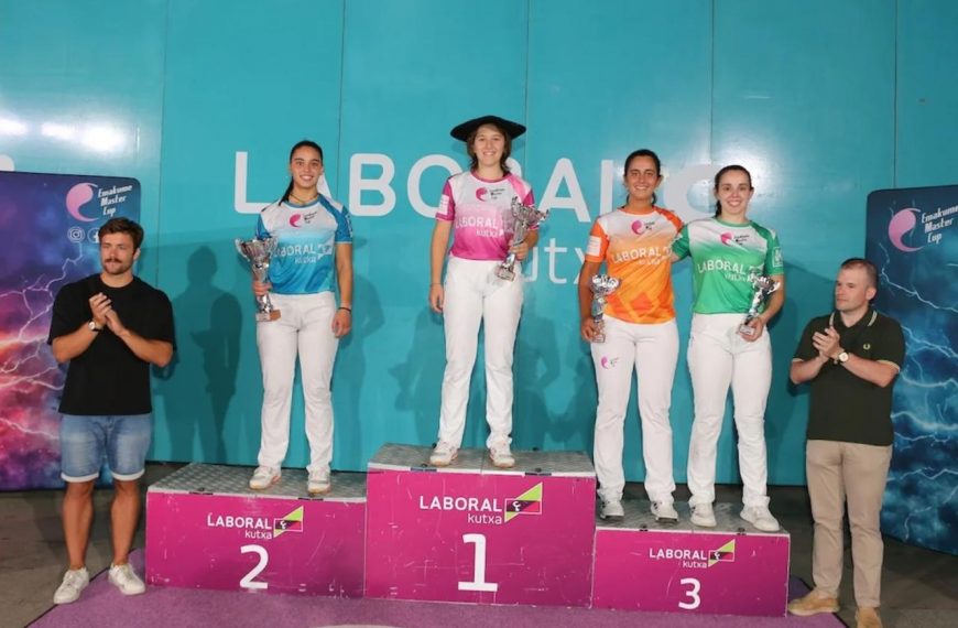 Goiuri Zabaleta se cala la primera txapela del concurso de pelota a calle Laboral Kutxa
