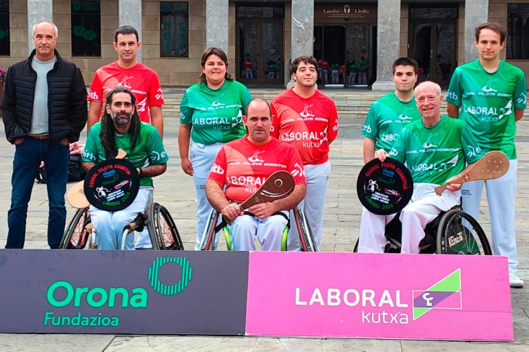 El primer Abierto de Álava que se disputa en Laudio pondrá el broche de oro al exitoso primer circuito de Pelota Vasca Adaptada