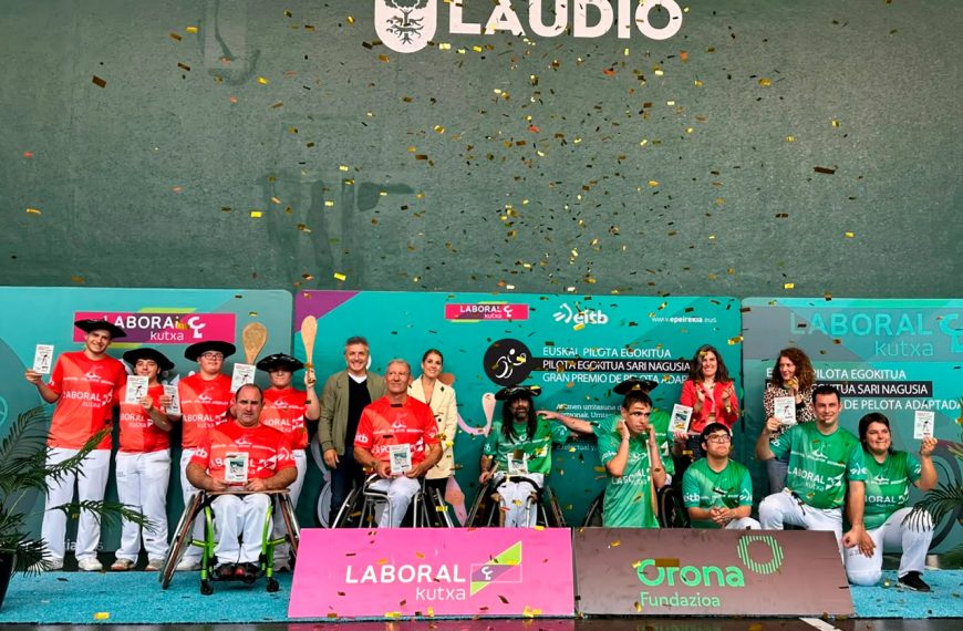 Corts-Gómez y Quesada-Álvarez estrenan el palmarés del Gran Premio Álava de Pelota Adaptada tras imponerse en las espectaculares finales disputadas en Laudio